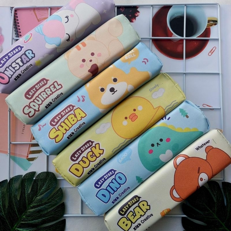 

KOTAK PENSIL ANAK ZIPPER KARAKTER || KOTAK PENSIL LAZY STAR
