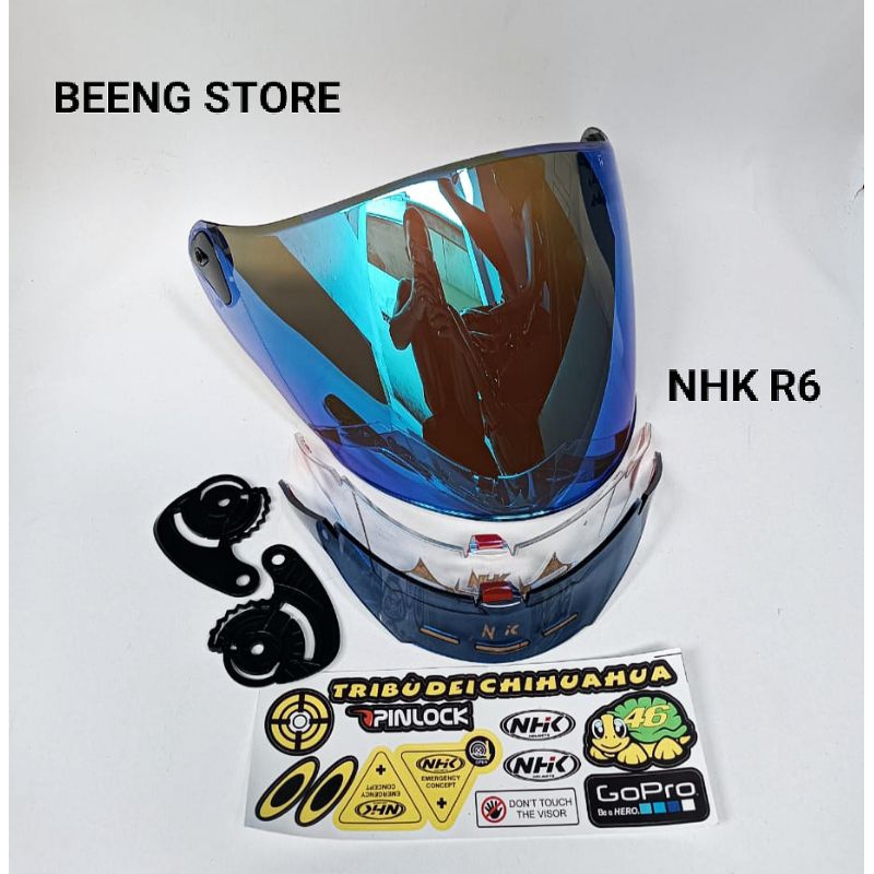PAKET GANTENG VISOR+SPOILER NHK R6