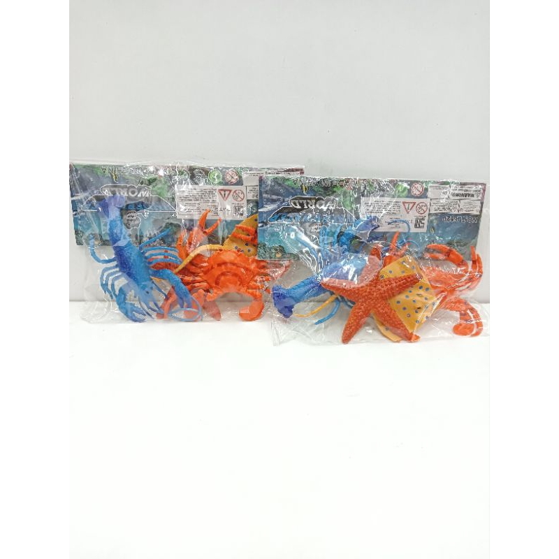 Mainan Edukasi Anak Anak Hewan Laut/Mainan Hewan Laut Karet