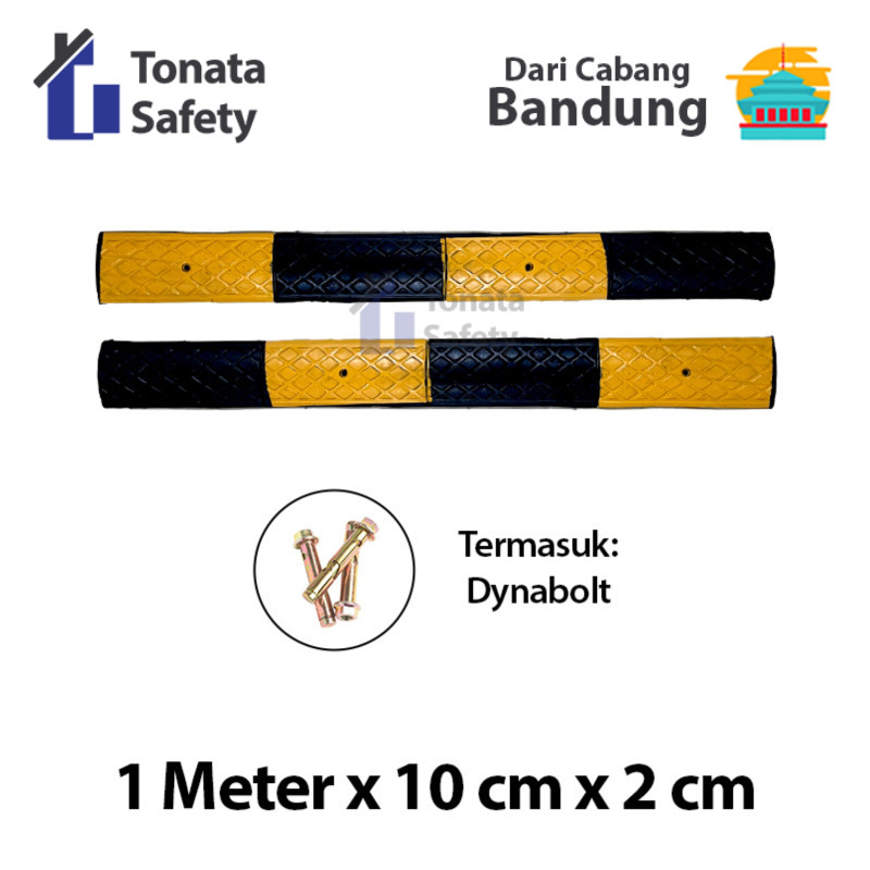 Rubber Speed Bump Kecil / Polisi Tidur Karet 1 Meter