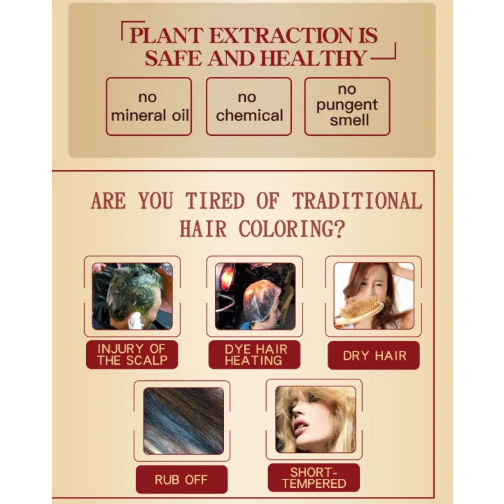 Semir Rambut Herbal Mokeru  / Shampoo Argan Oil Pewarna Rambut Herbal 500ml