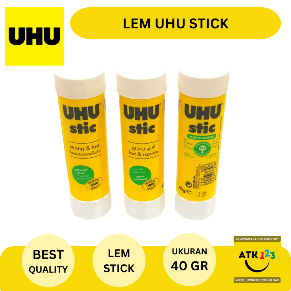 

Lem Kertas Stick Merk UHU 40 gram