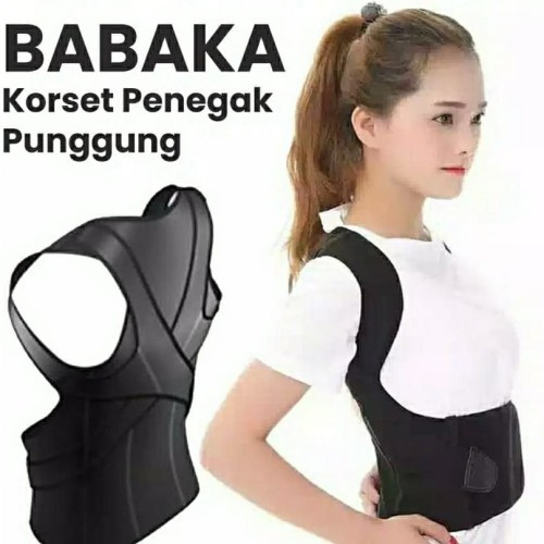 (COD) KORSET BABAKA POSTURE CORRECTOR BABAKA Penegak Punggung Badan Penyangga Punggung Alat Terapi Bahu Pundak Terapi Tulang Belakang