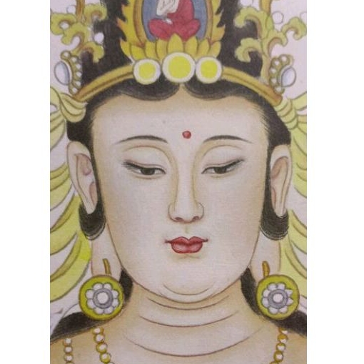 

Lukisan tangan dewi kwanyim手工工筆畫觀音像
