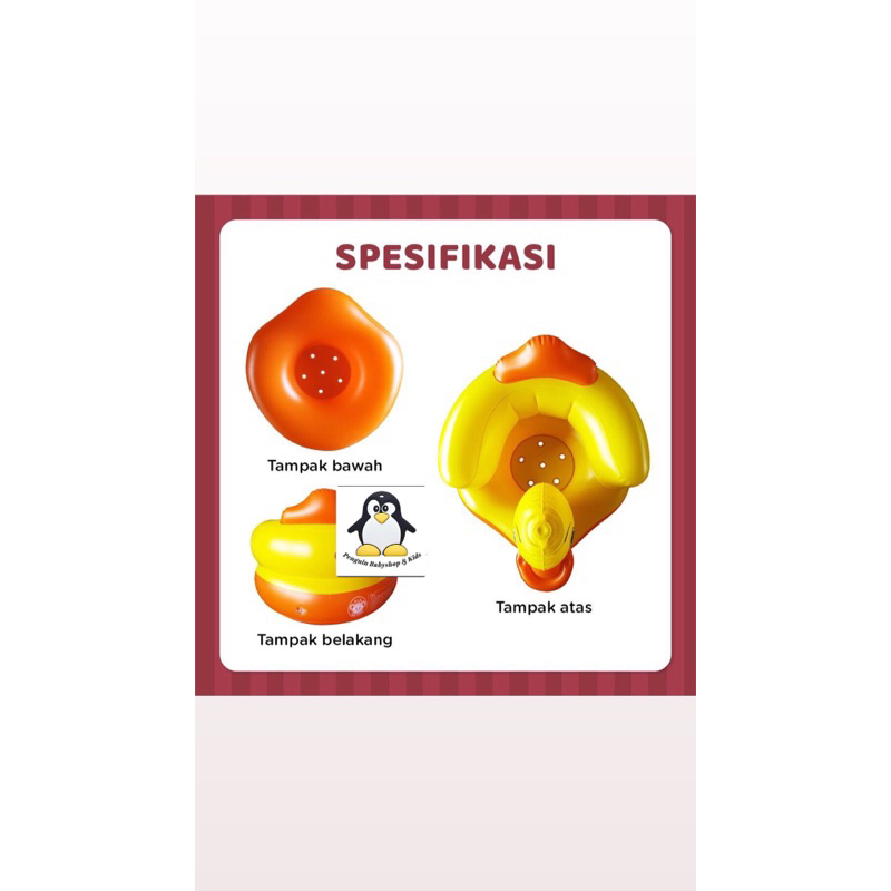 Sofa tiup bayi belajar duduk