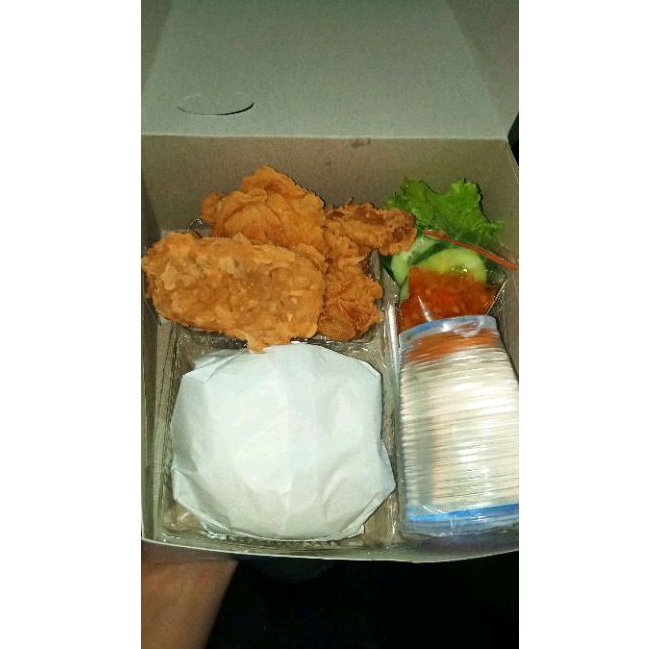 

Paket Nasi Ayam Geprek Kotak/Strofom Untuk Acara