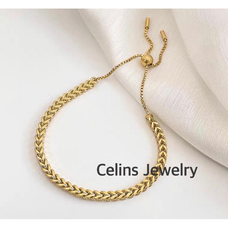 Gelang Serut Wanita Titanium Sisik naga