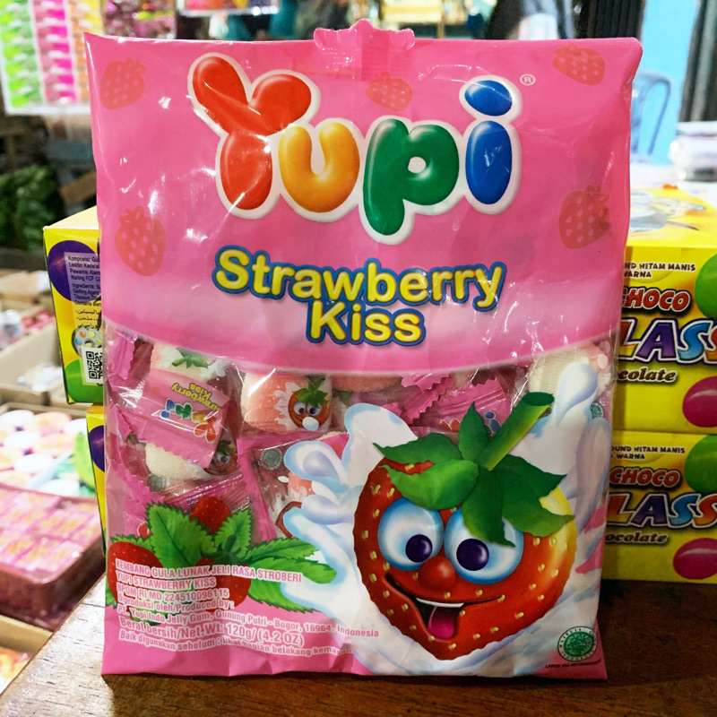 

YUPI STRAWBERRY KISS PACK 120g