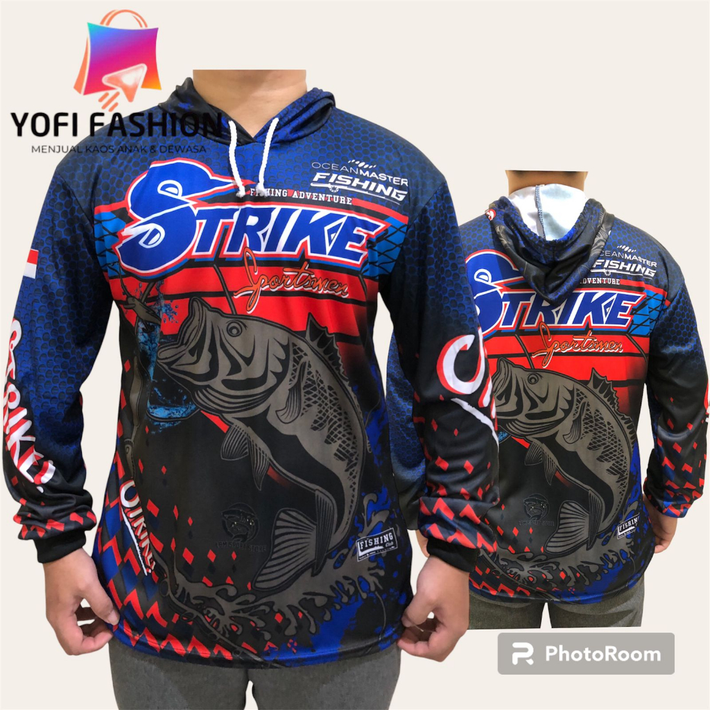 Baju Mancing Jersey Pancing Kaos Mancing Lengan Panjang Pria Anti UV
