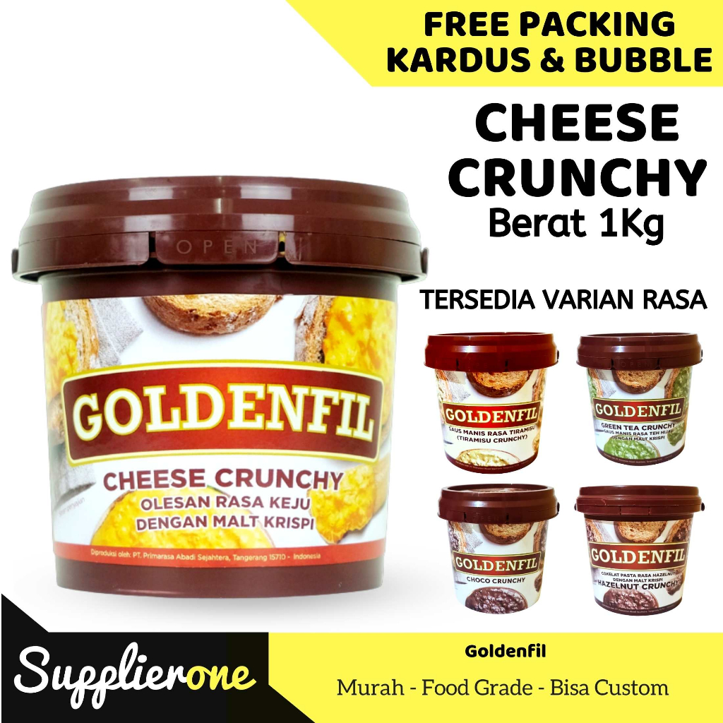 

Korzaln Goldenfil 1Kg / Selai Roti Bakar / Toping Roti / Selai Roti / Selai Coklat / Olesan Roti