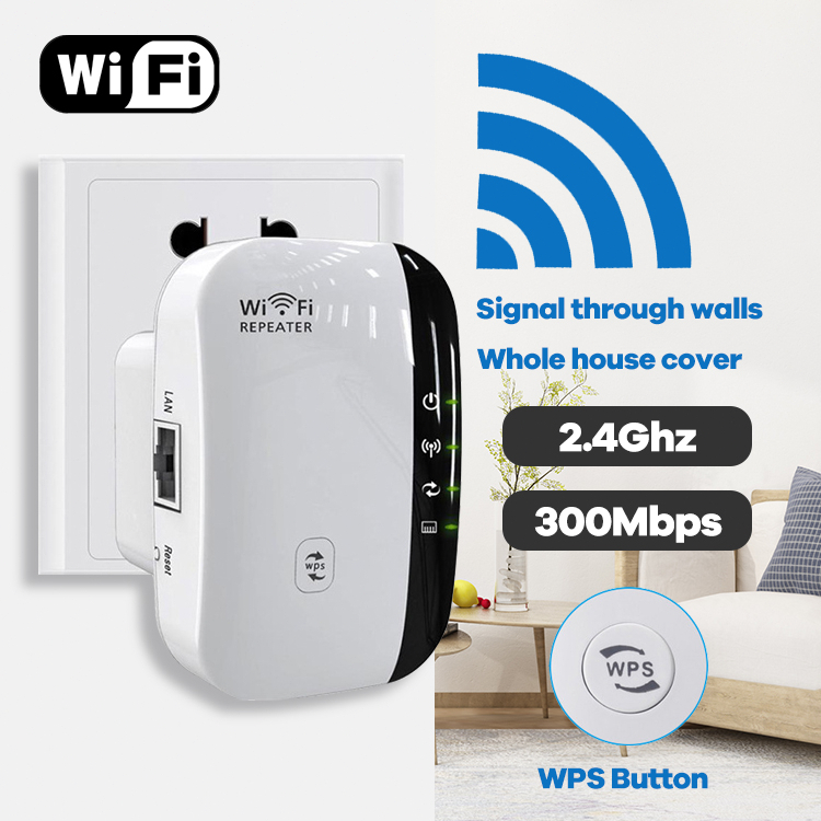 WiFi Repeater 300Mbps/1200Mbps(Kirim Kabel Jaringan) / Sinyal WiFi Memperluas Jangkauan / Penguat Sinyal Wifi Image 3