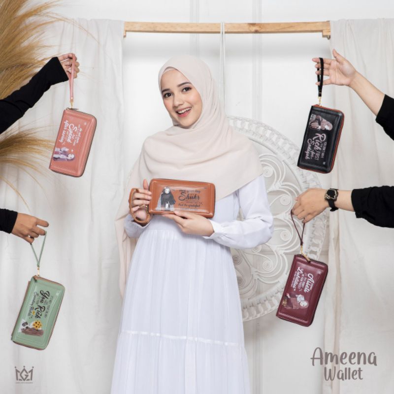 unyu muslimah dompet keuangan ameena grade A