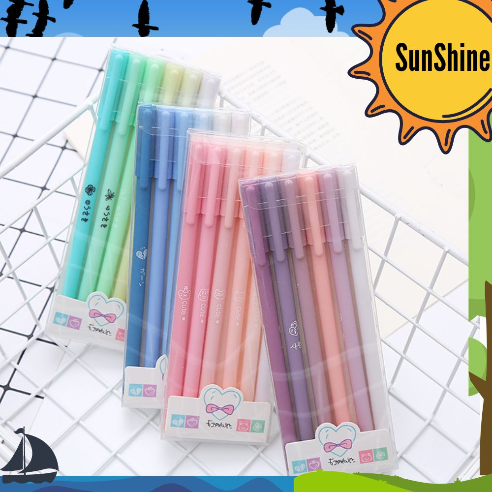 

✨ Sunshine Fancy ✨ Pulpen Morandi 1 Set 6pcs S0205