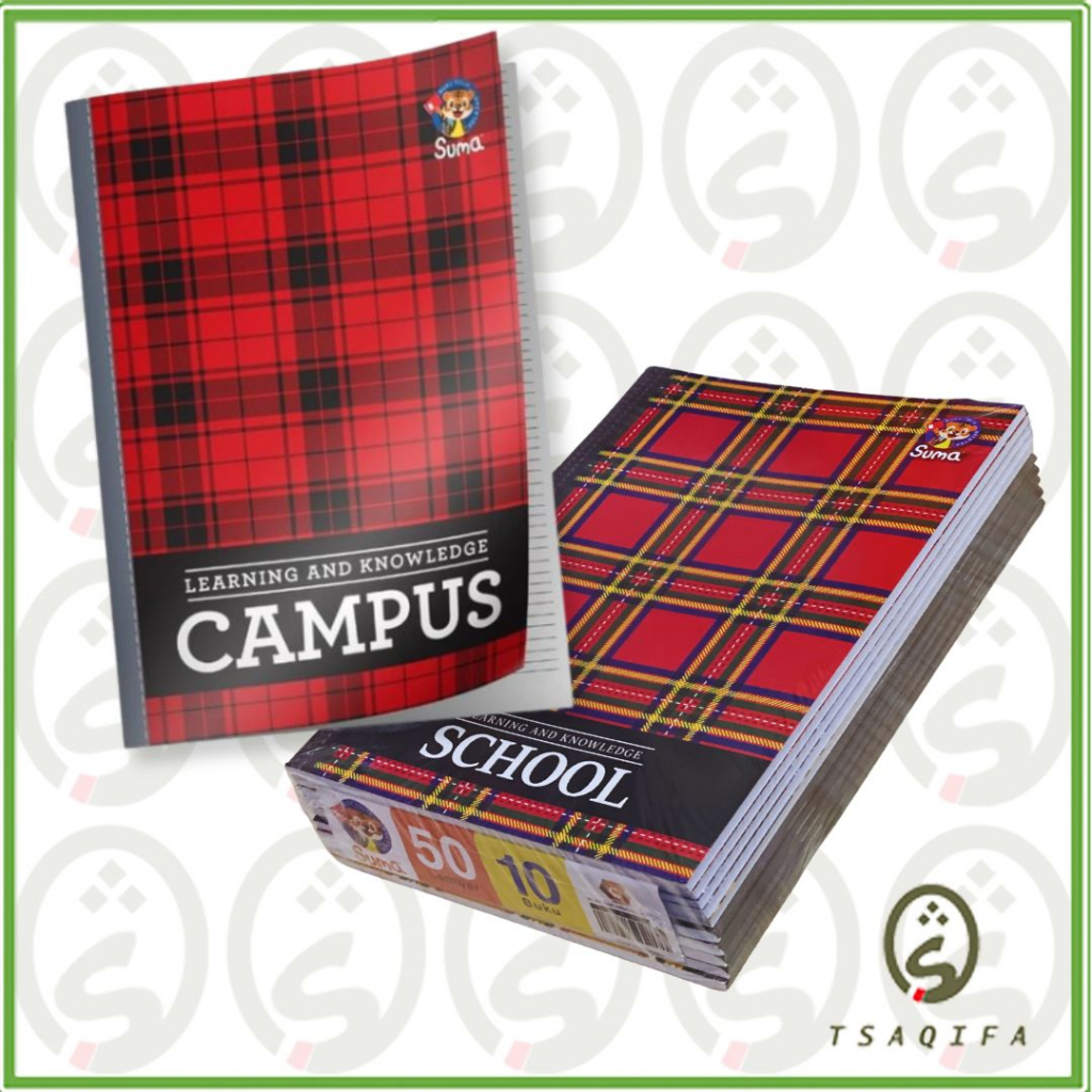 

BUKU TULIS SUMA CAMPUS SCHOOL BOXY B5 50 Lembar 1 Pack (isi 10) Buku Tulis Murah ERLANGGA