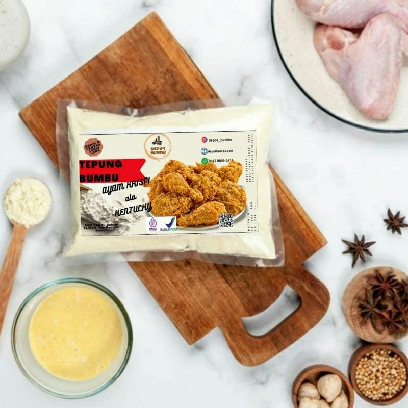 

DEPOT BUMBU MOCAF Tepung Bumbu Ayam Gosend Krispi Gluten Free Siap Pakai
