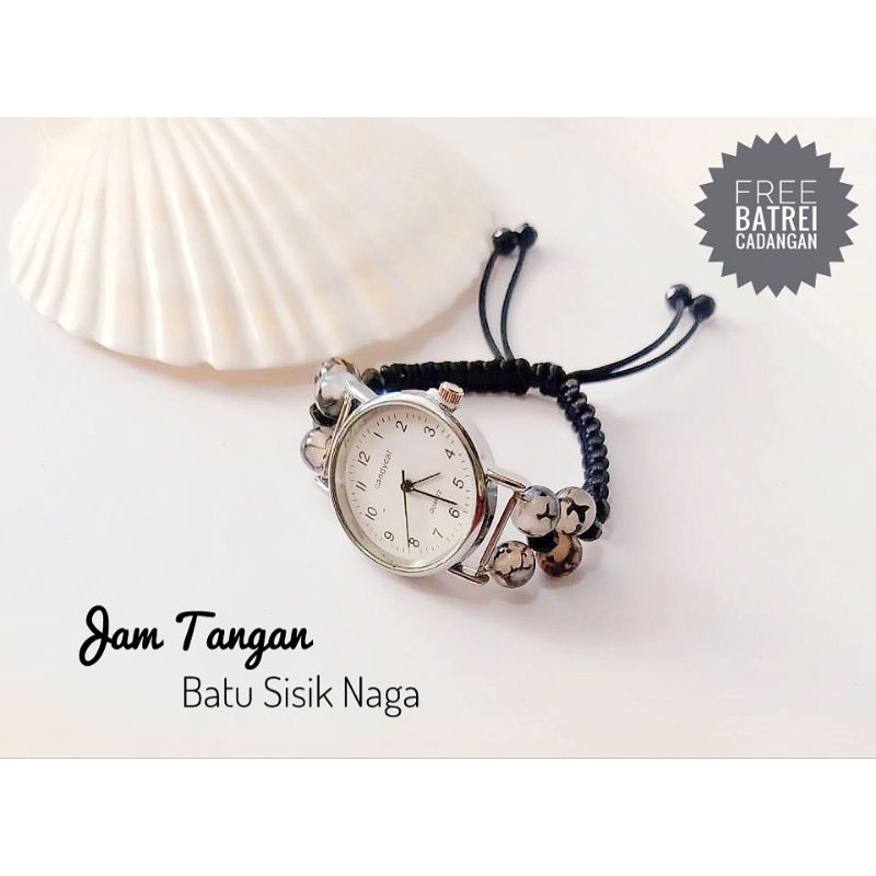 Jam Tangan Wanita Serut Batu Sisik Naga