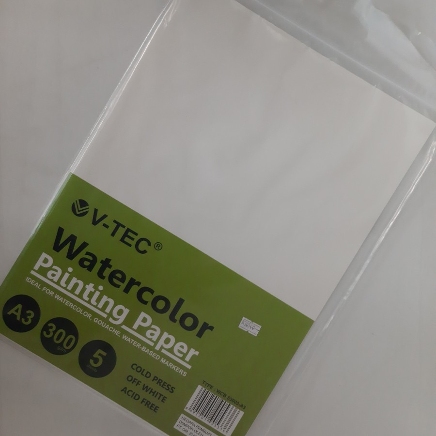 

V-TEC Watercolor Paper Type WCB 53003