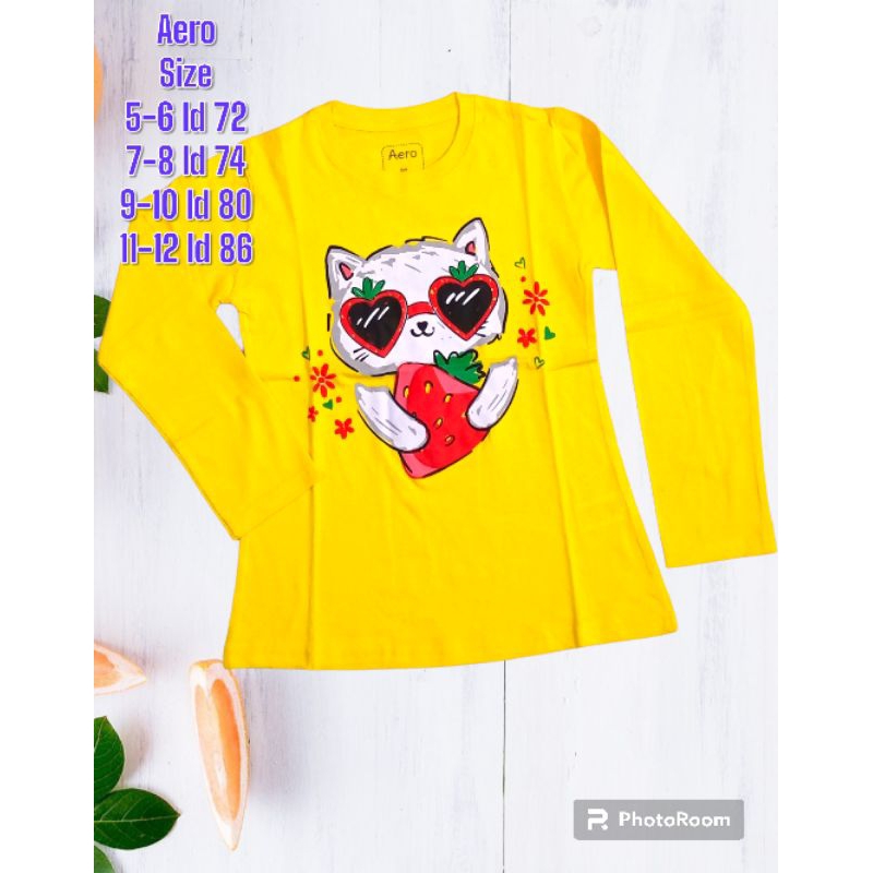 kaos Aero lengan panjang anak tanggung