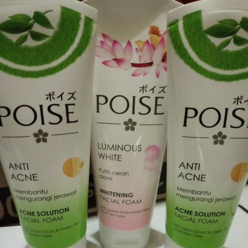 poise facial foam 100 ml