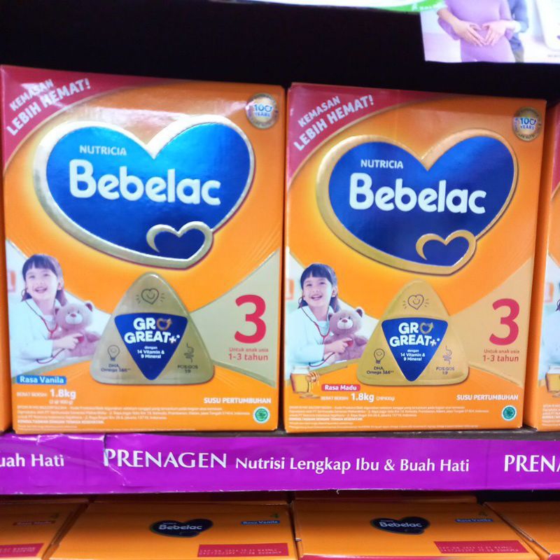 SUSU BEBELAC 3 MADU/VANILA 1,8KG