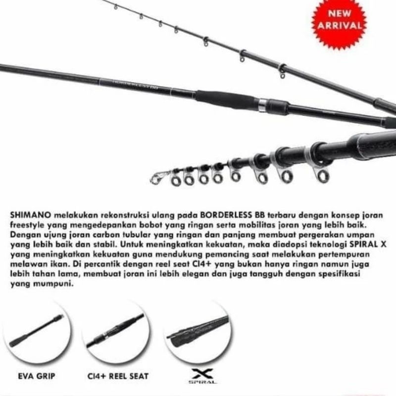 JORAN ANTENA SHIMANO BORDERLESS BB 380MT