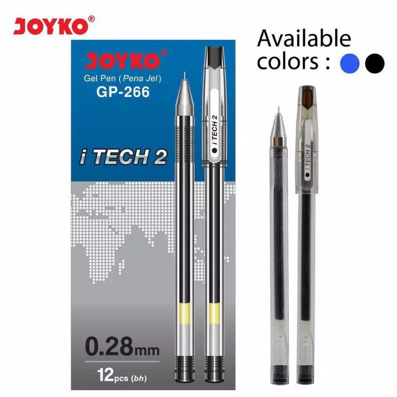 

|1pcs| Joyko hitech joyko hi-tech pena joyko pena gel Gel Pen Pulpen Pena Joyko GP-266 iTech 2 0.28 mm