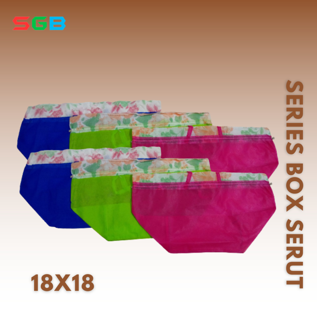 

Tas Spunbond Serut uk 18x18 harga perlusin / Goodie Bag / Tas Kain Polos