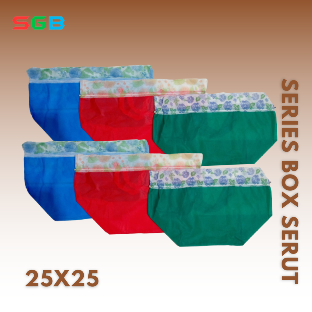 

Tas Spunbond Serut uk 25x25 / Goodie Bag / Tas Kain Polos