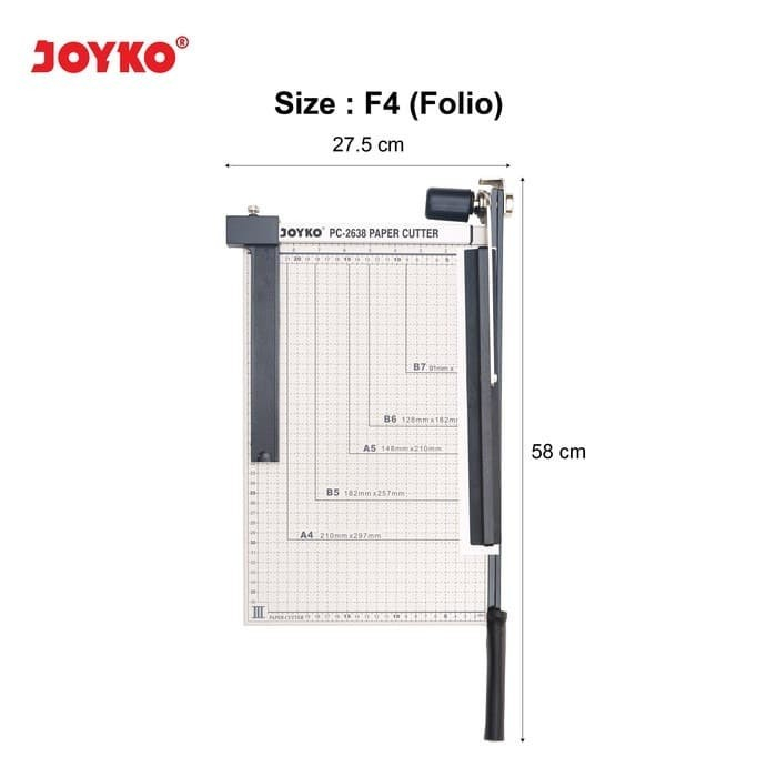 

Alat Pemotong Kertas Besi / Paper Cutter F4 Folio JOYKO PC-2638