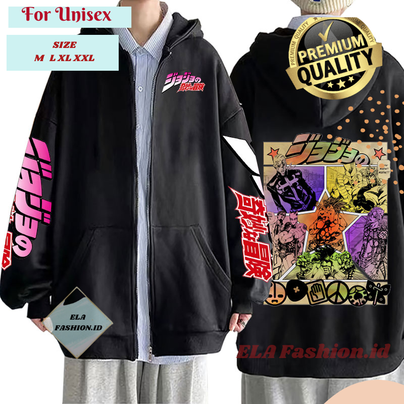 Jaket Anime JoJo Bizarre Aneh Petualangan  Jacket Jojo Bizzare Adventure