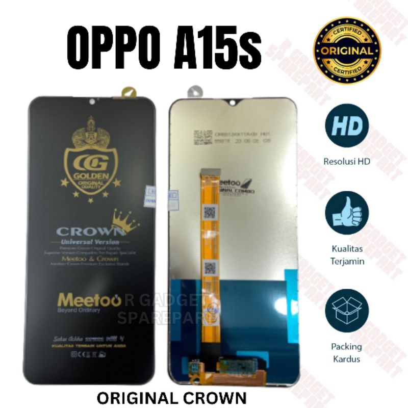 LCD OPPO A15S CROWN QUALITY ORIGINAL LCD TOUCHSCREEN OPPO A15S LCD FULLSET