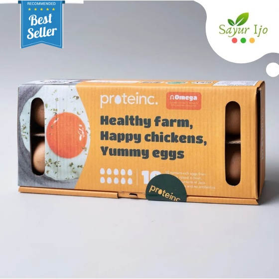 

Telur Ayam Omega 3 Proteinc Isi 10 Pcs / Kotak Fresh Eggs Telor Premium Organik