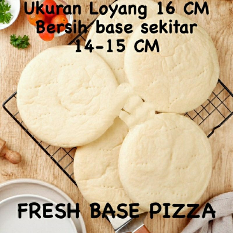 

Base Pizza 15 CM isi 5 - Dough Pizza - Roti Pizza - Adonan Pizza - Fresh base Pizza