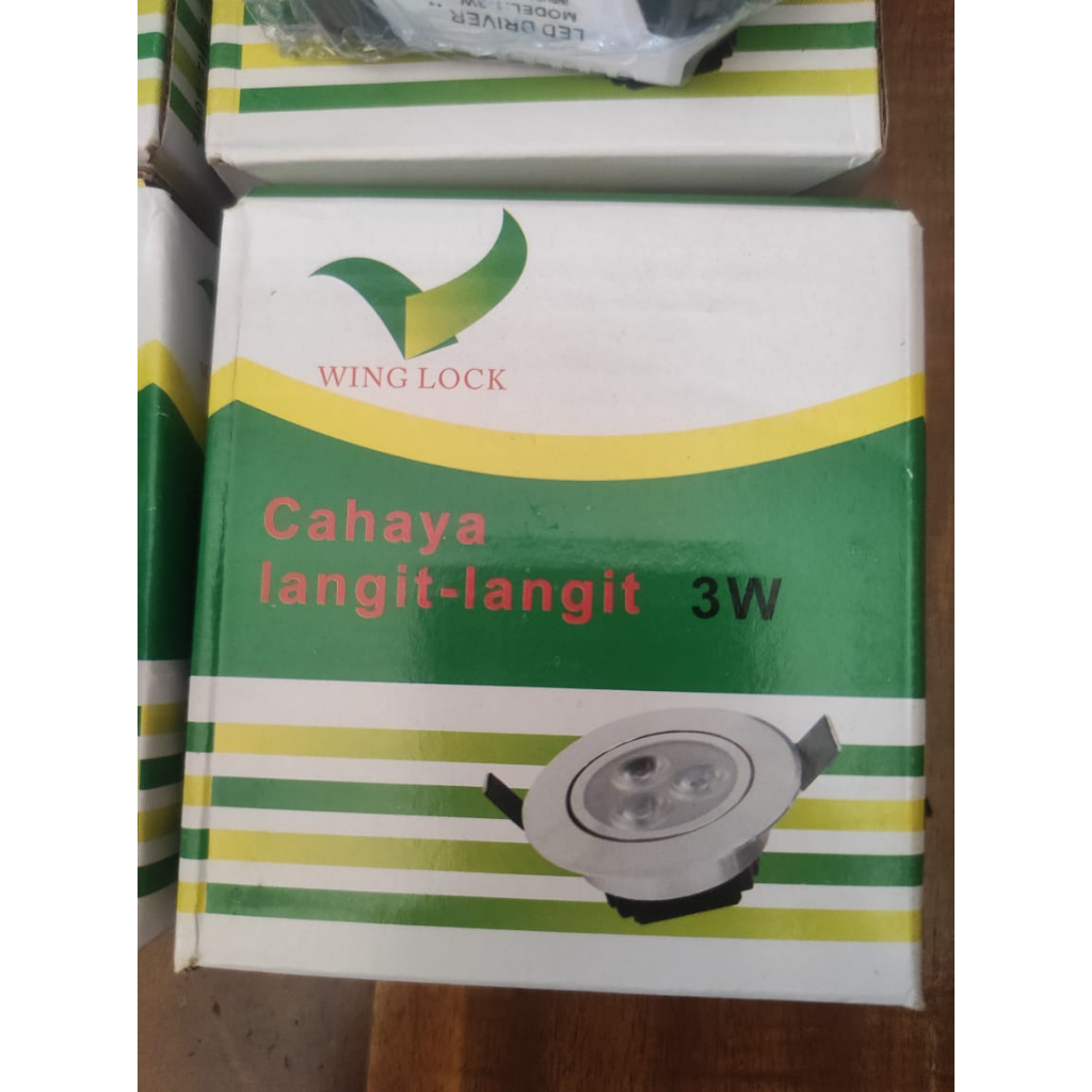 Lampu Downlight LED 3 Mata Wing Lock