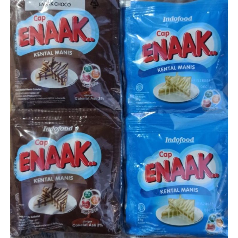 

Susu Enak sachet Putih dan Coklat