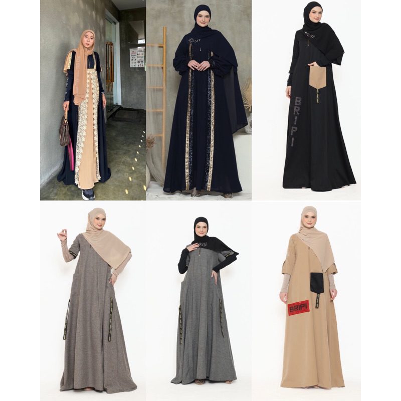AINA ABAYA / ABAYA SAIBAH / JUMRIAH DAN ABAYA LOOK CASUAL BY BRIPI SYARI