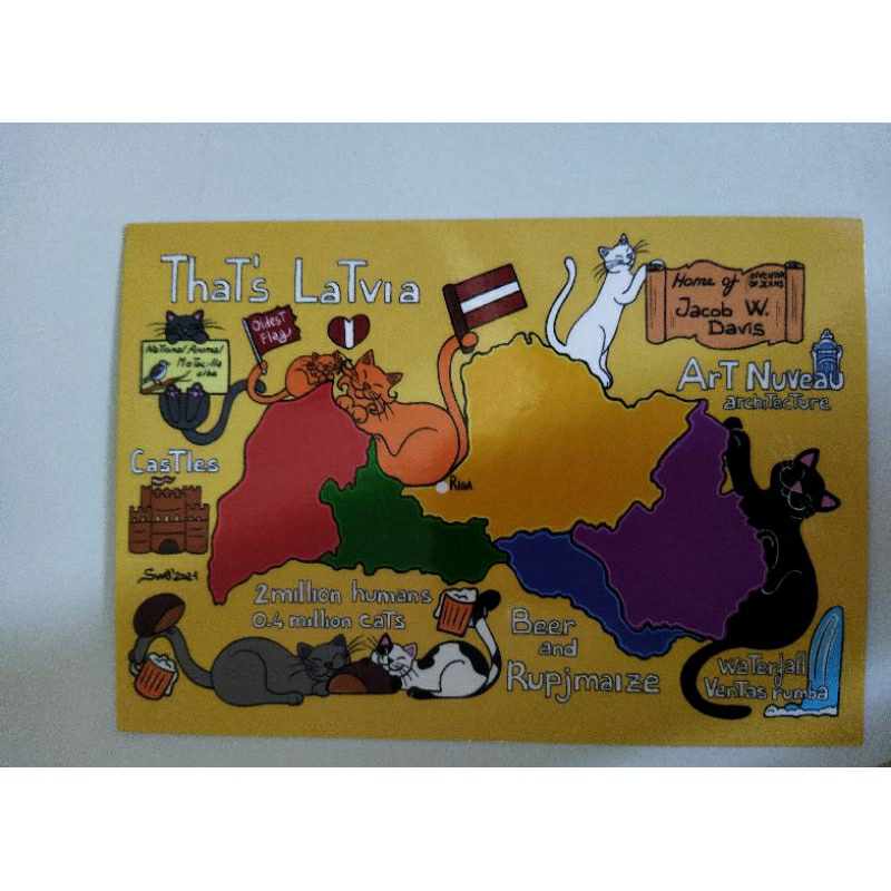 

kartu pos kucing titina/titina postcard
