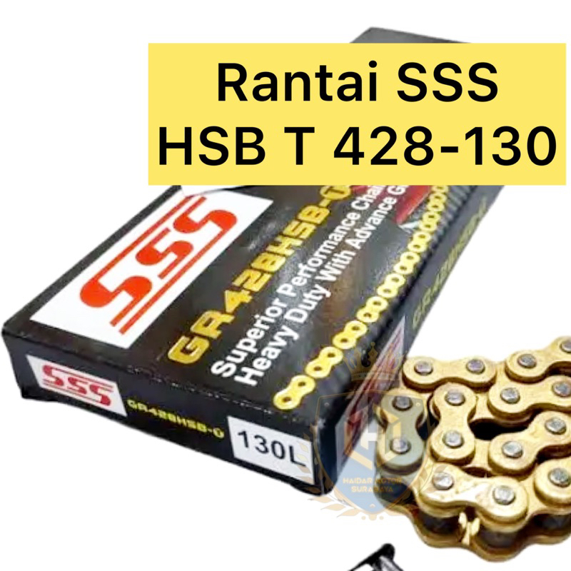 rantai sss hsbt 428 -130 / rantai sss 428-130 / RANTAI HSBT SSS