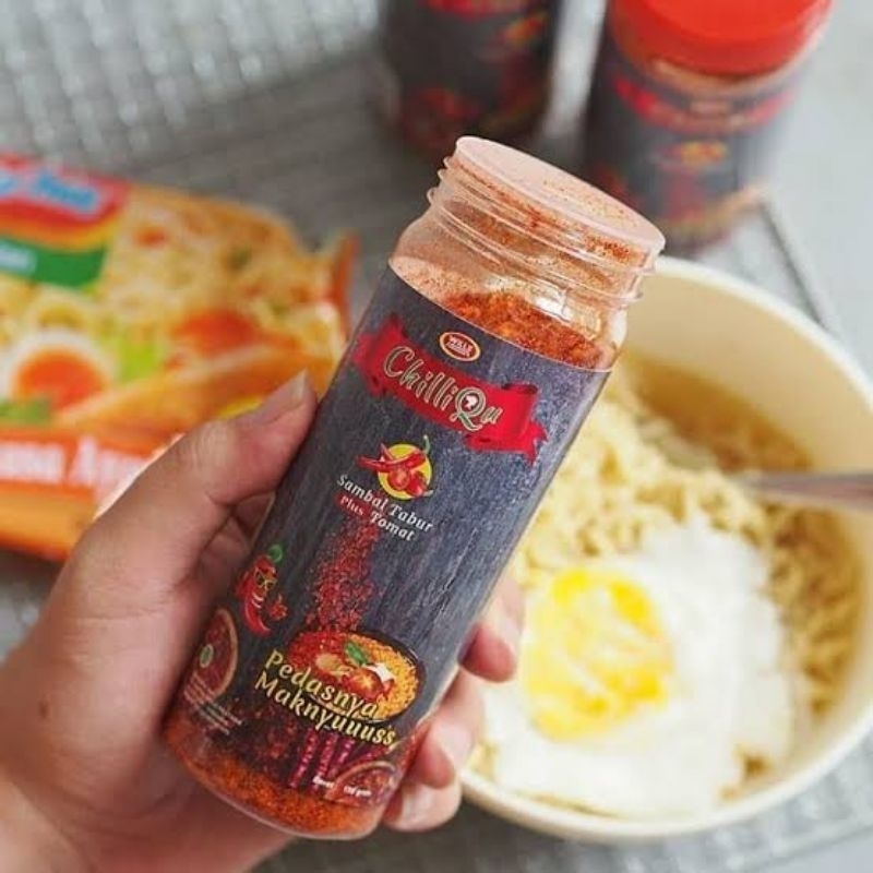 

CHILLIQU Sambal Tabur Plus Tomat - Cabe Bubuk Botol