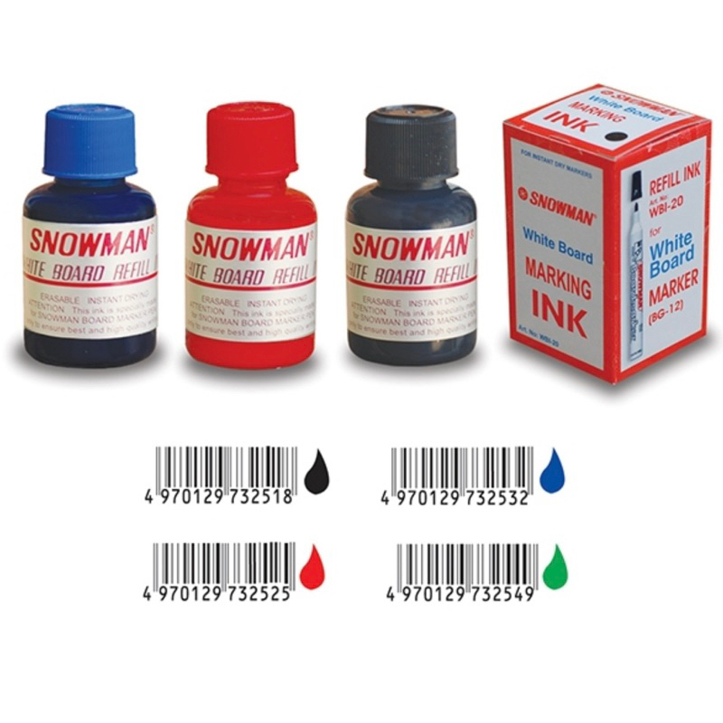 

isi tinta spidol whiteboard snowman whiteboard marker ink refill ink