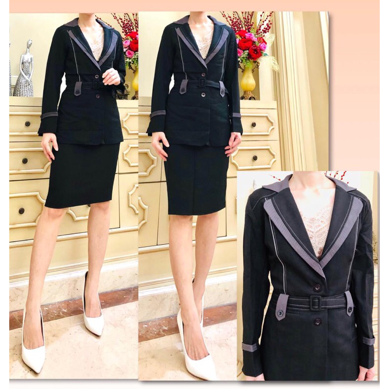 BLAZER WANITA SET. Sale blazer wanita kancing 2. blazer set rok