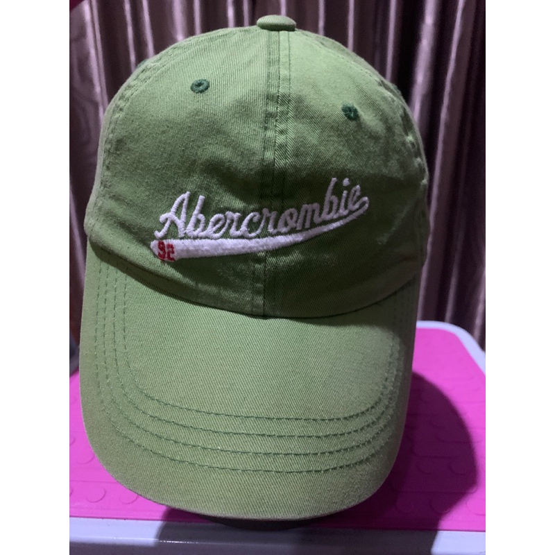 Topi Cap Sekon Abercrombie &Fitch hijau muda