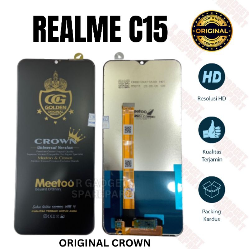 LCD REALME C15 CROWN QUALITY ORIGINAL LCD TOUCHSCREEN REALME C15 LCD FULLSET