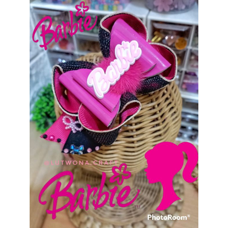 bando BARBIE kekinian/bandana bayi barbie/jepitan anak BARBIE /bando handmade