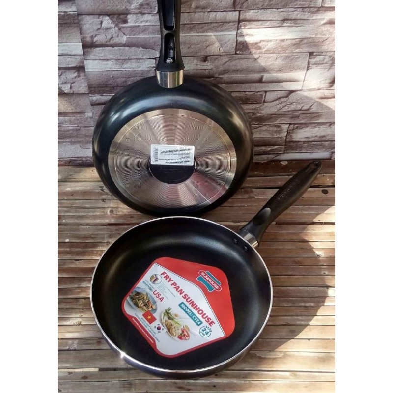 Teflon Sunhouse 24cm / Frypan Sunhouse 24cm Anti Lengket