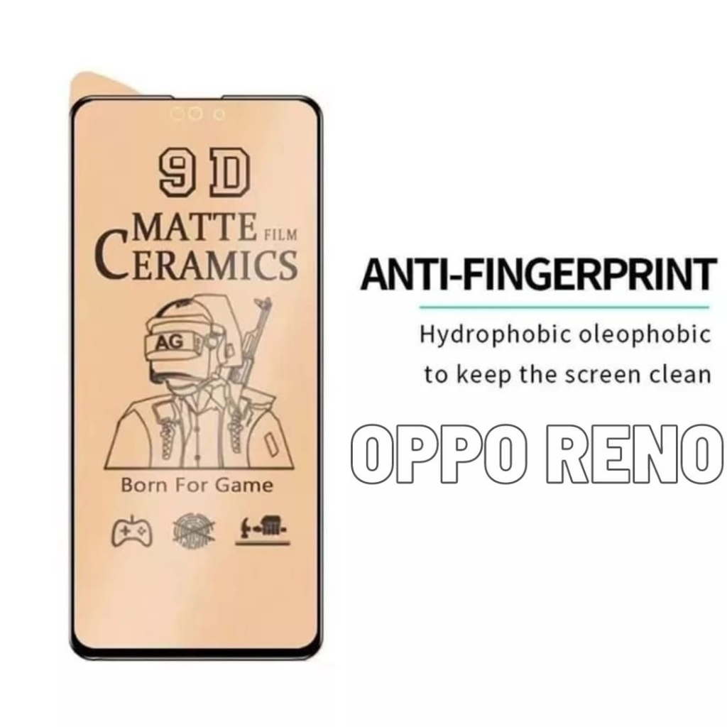 TEMPERED GLASS CERAMIC MATTE GAME 9H ORIGINAL 100% REAL ANTI PECAH Pelindung layar keramik matte ful