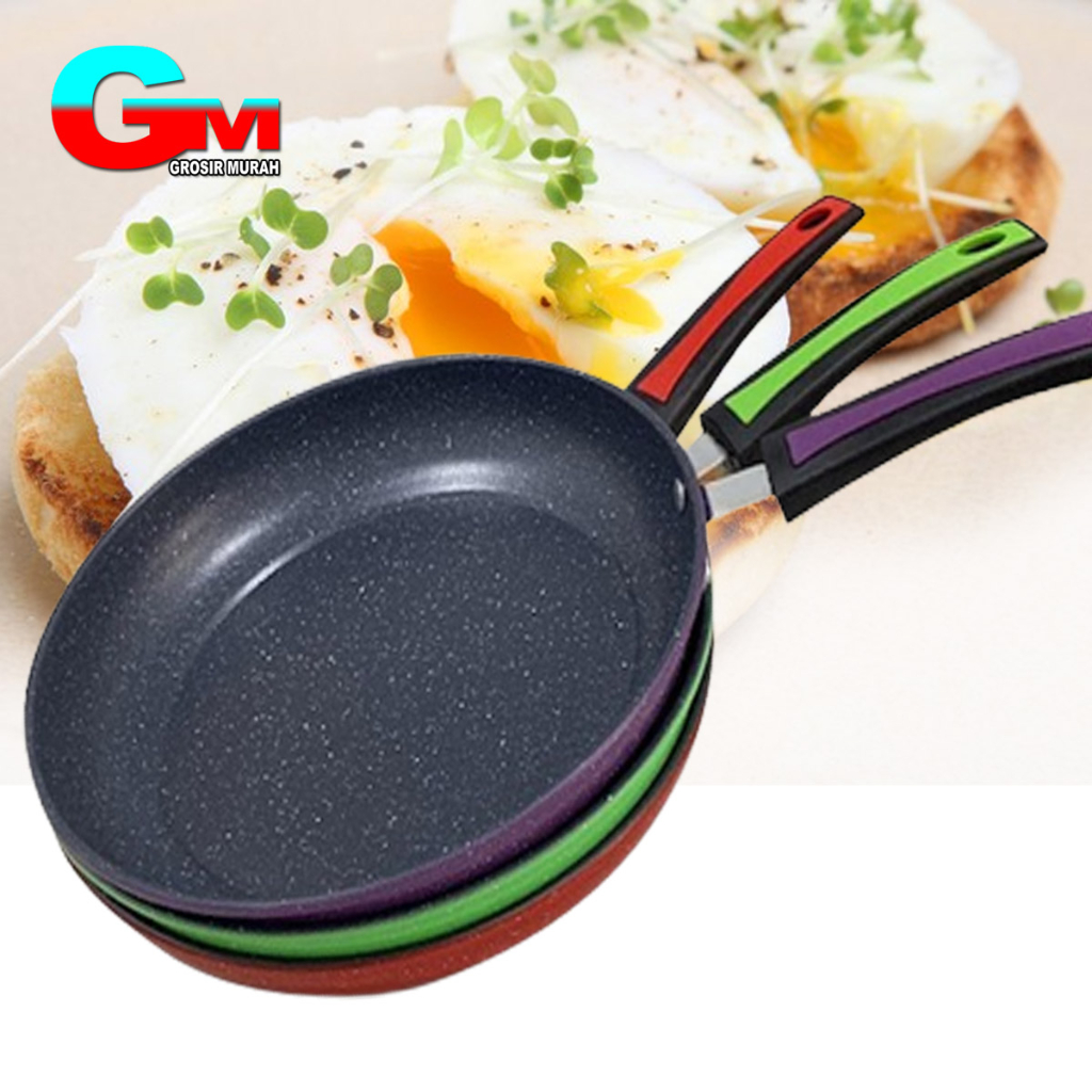 Teflon Anti Lengket 22-24 cm / Wajan Teflon 22-24 cm Anti Lengket Tanpa Minyak