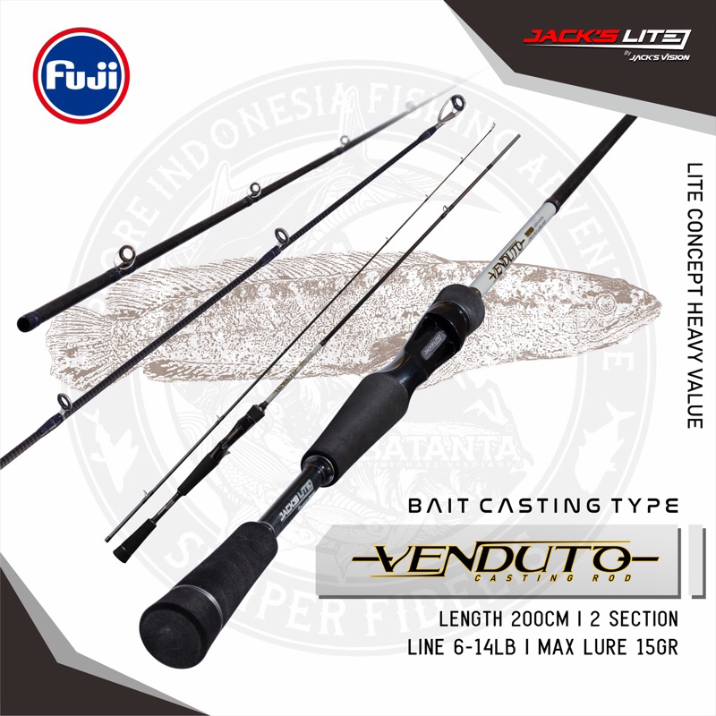 Joran Venduto 6-14 Lbs Baitcasting