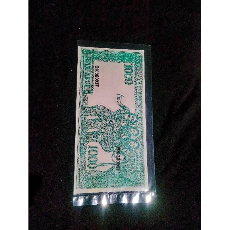 Koleksi Uang Kuno Soekarno Melengkung 1000 Hijau 3 Penari