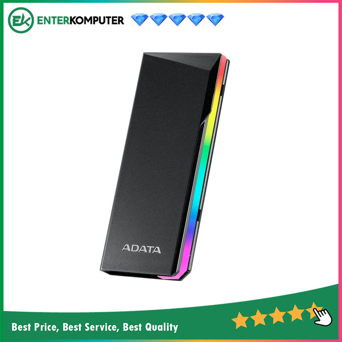 ADATA EC700G M.2 PCIe/SATA SSD Enclosure with RGB Lighting